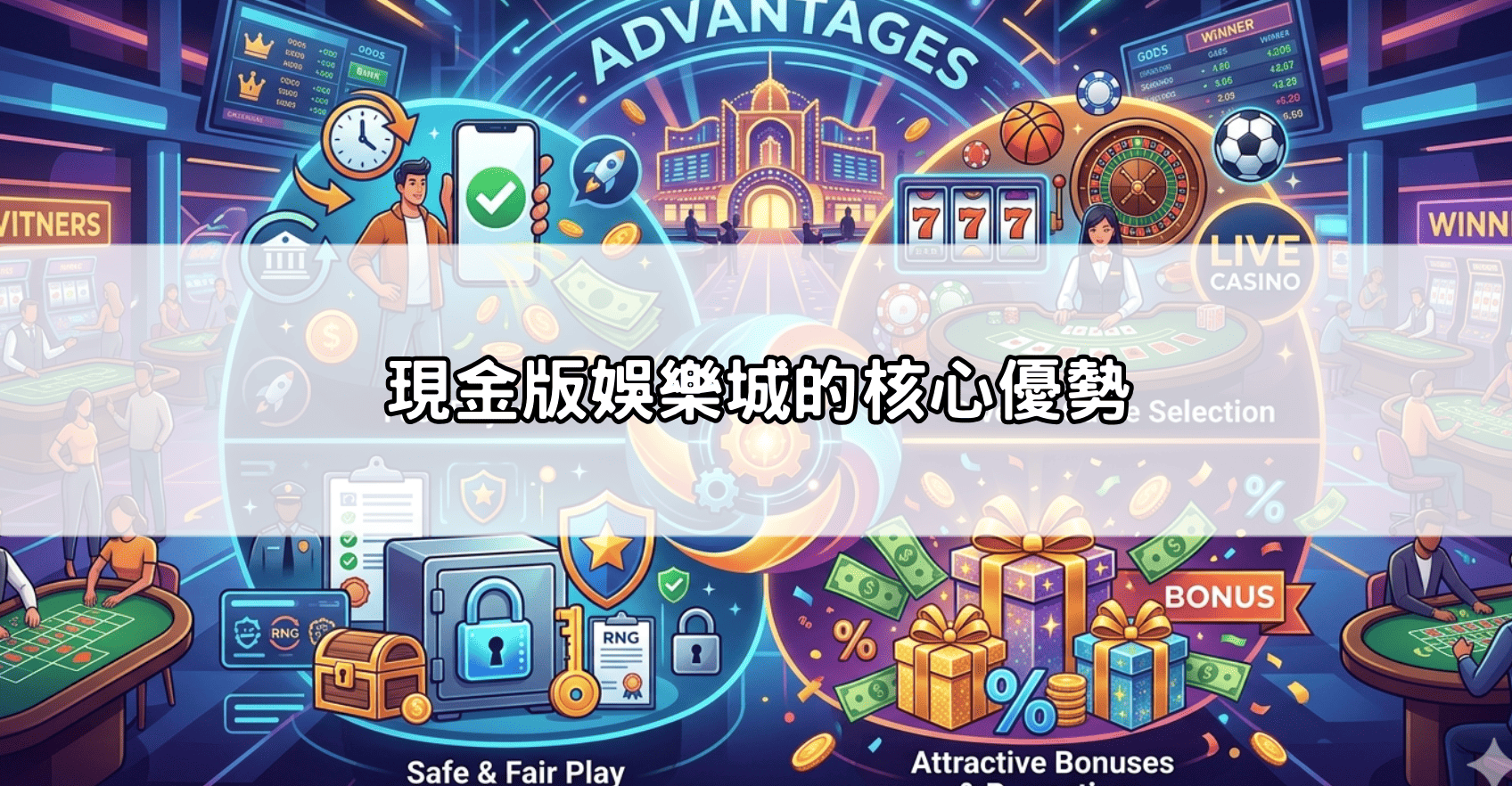現金版娛樂城的核心優勢