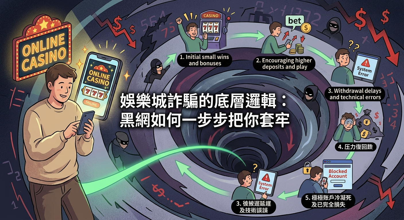 娛樂城詐騙的底層邏輯：黑網如何一步步把你套牢
